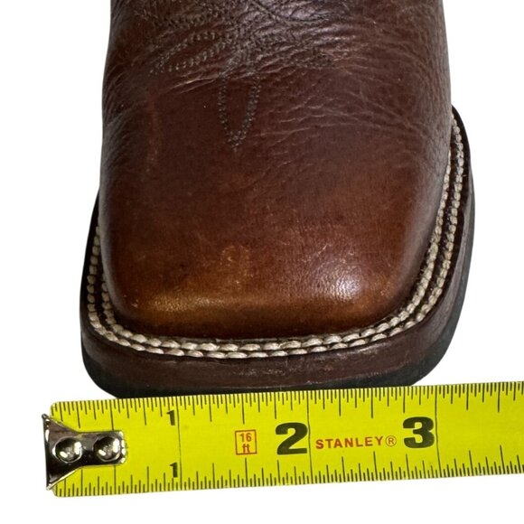 Tony Lama Mustang Buckaroo Wmns 7B Leather Cowgirl Boots RR2007L Square Toe - Picture 5 of 14